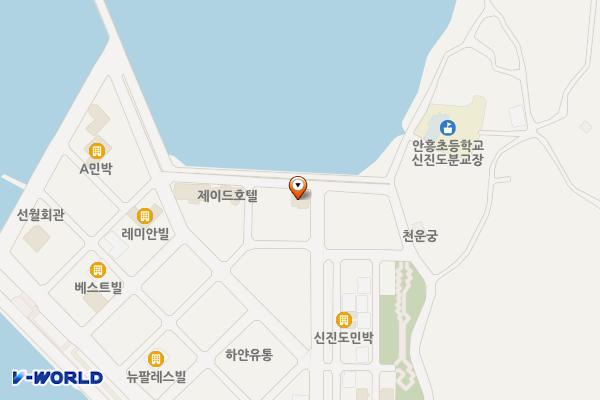 태안군 아비숑모텔 위치 지도 — 충청남도 태안군 근흥면 신진도길 61