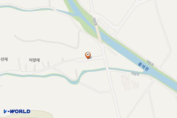 미곡마을 주차장 위치 지도 — 경상남도 의령군 용덕면 와요리 205
