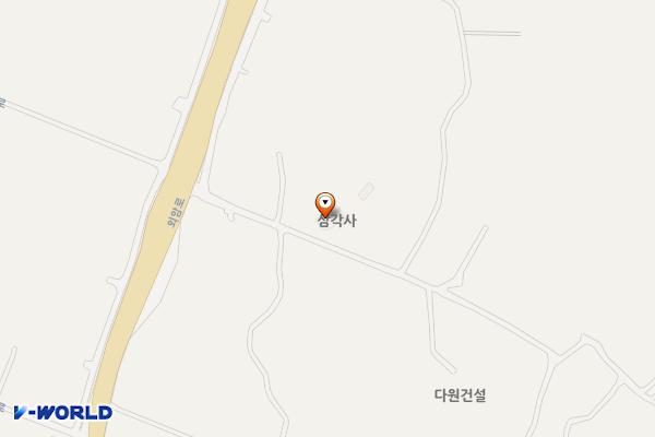 아산시 삼각사사찰 위치 지도 — 충청남도 아산시 송악면 외암로1138번길 13