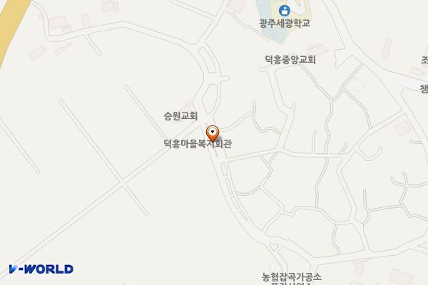 덕흥동 주거환경개선지구 위치 지도 — 전남광주통합특별시 서구 덕흥동 808-1