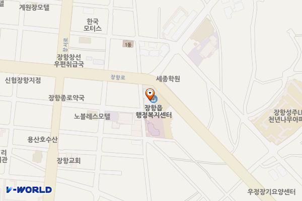 서천군 장항읍행정복지센터 위치 지도 — 충청남도 서천군 장항읍 장항로 208