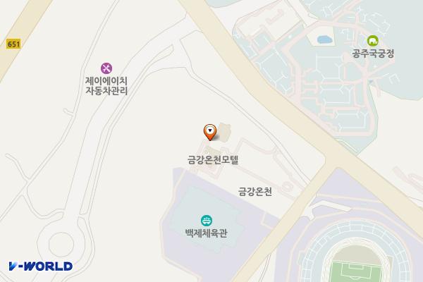 공주시 크리스탈모텔 위치 지도 — 충청남도 공주시 고마나루길 51-8