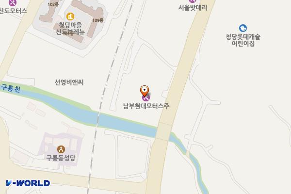 천안시 남부현대모터스 위치 지도 — 충청남도 천안시 동남구 광풍로 1765