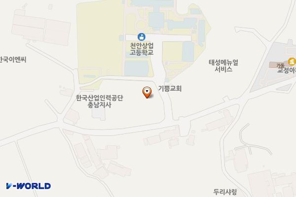 천안시 나인모터스 위치 지도 — 충청남도 천안시 서북구 천일고1길 37