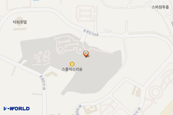 예산군 스플라스리솜리조트 위치 지도 — 충청남도 예산군 덕산면 온천단지3로 45-7