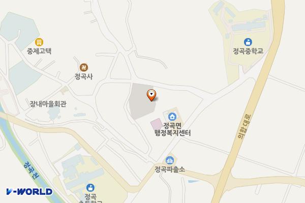 장내 이병철생가 주차장 위치 지도 — 경상남도 의령군 정곡면 중교리 489-2