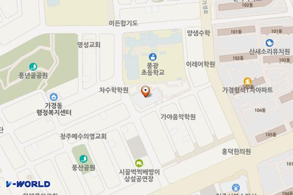 충북 청주시 케이티가경빌딩 위치 지도 — 충청북도 청주시 흥덕구 가경로161번길 20