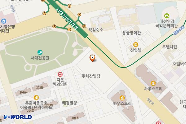 대전 중구 케이티문화빌딩 위치 지도 — 대전광역시 중구 계룡로 910