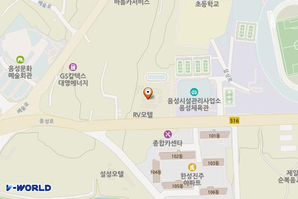 음성군 리오스모텔 위치 지도 — 충청북도 음성군 음성읍 설성로 9