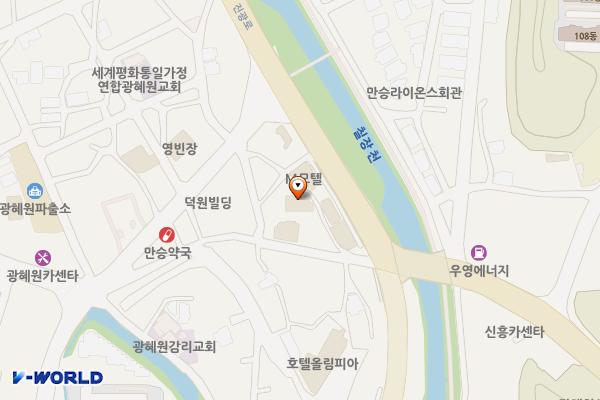 진천군 에스모텔 위치 지도 — 충청북도 진천군 광혜원면 장기1길 25-7