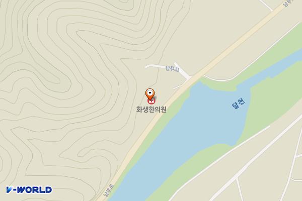 보은군 화생한의원 위치 지도 — 충청북도 보은군 내북면 남부로 6507