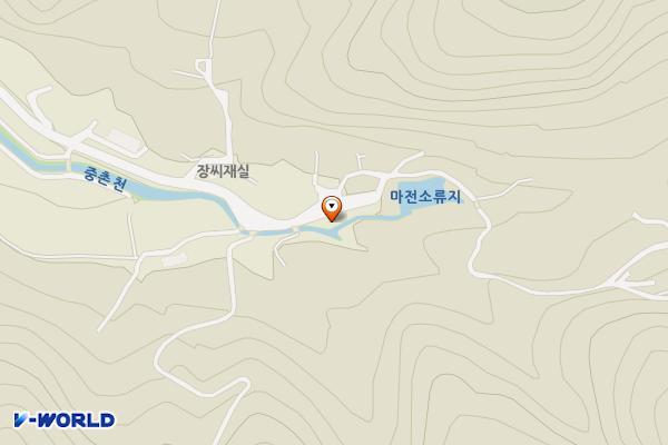 마전마을 주차장 위치 지도 — 경상남도 의령군 대의면 중촌리 72