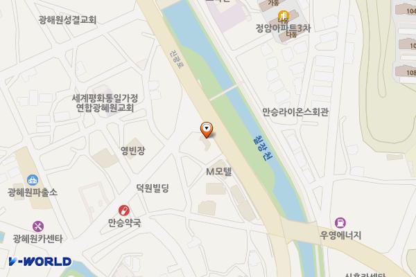 진천군 팰리스모텔 위치 지도 — 충청북도 진천군 광혜원면 진광로 1527