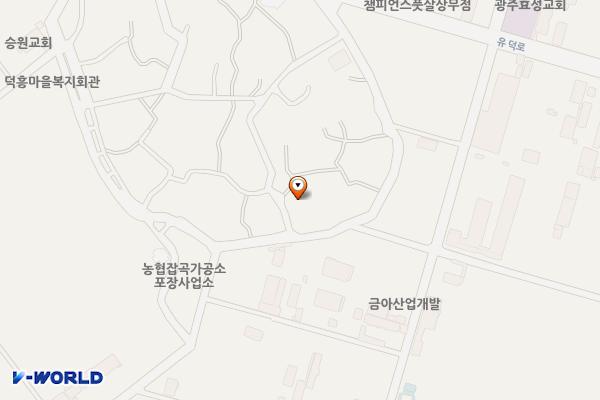 덕흥동 주거환경개선지구 위치 지도 — 전남광주통합특별시 서구 덕흥1길 32
