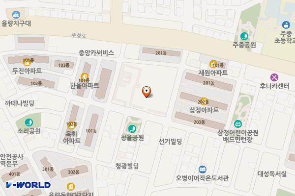 청주시 케이티율량빌딩 위치 지도 — 충청북도 청주시 청원구 공항로150번길 73