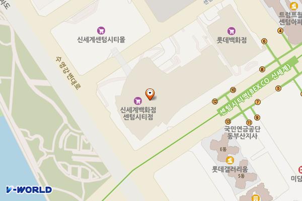 부산시 해운대구 메르세데스-벤츠 신세계센텀시티점 위치 지도 — 부산광역시 해운대구 센텀남대로 35