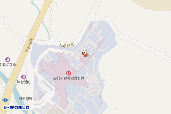 부산시 기장군 동남권원자력의학원 위치 지도 — 부산광역시 기장군 장안읍 좌동길 40