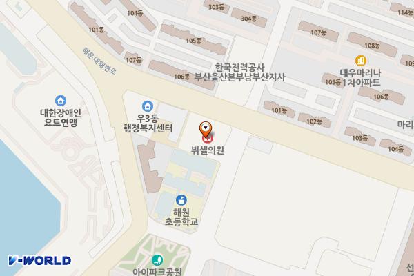 부산시 해운대구 마린파크상가 위치 지도 — 부산광역시 해운대구 마린시티2로 2