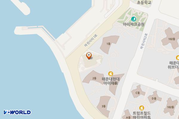 BMW차징스테이션 파크하얏트부산 위치 지도 — 부산광역시 해운대구 마린시티1로 51