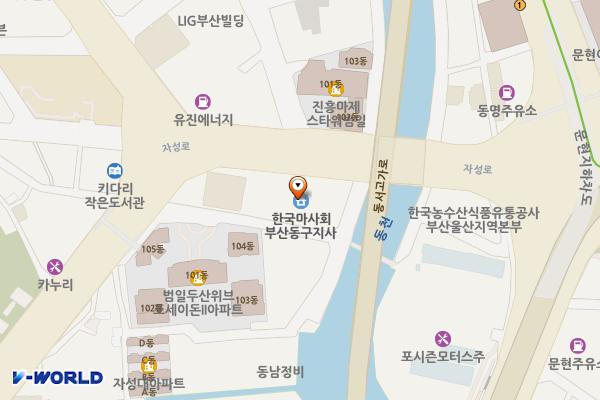 부산시 동구 눌원빌딩 위치 지도 — 부산광역시 동구 자성로 134
