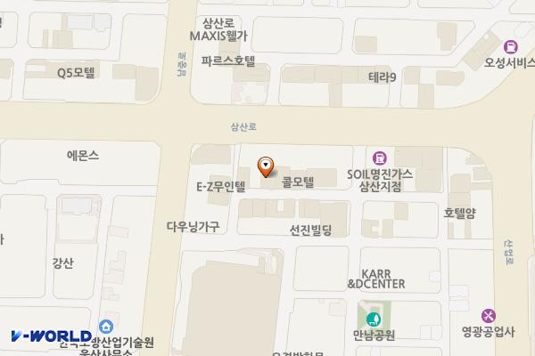 울산시 남구 도브호텔 위치 지도 — 울산광역시 남구 산업로647번길 20