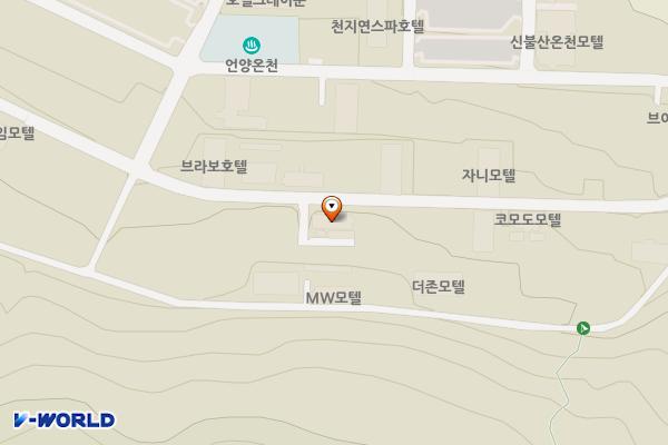 울산시 울주군 피크문모텔 위치 지도 — 울산광역시 울주군 상북면 알프스온천2길 53
