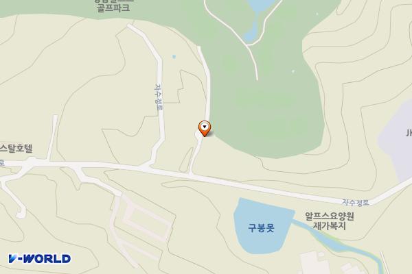 울산시 울주군 영남알프스레져 위치 지도 — 울산광역시 울주군 삼남읍 자수정로 112