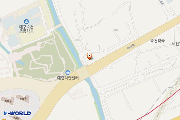 대구시 동구 안심농장식육식당 위치 지도 — 대구광역시 동구 대경로 1