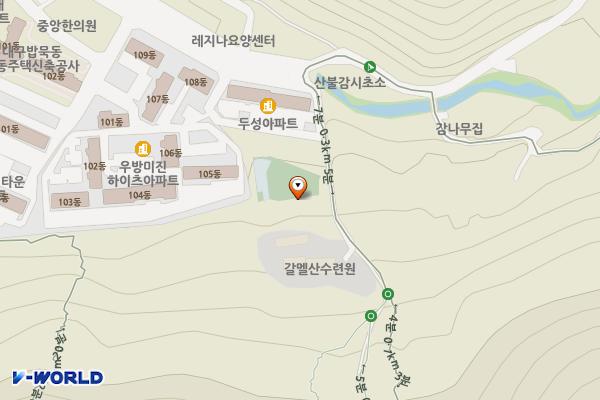 대구시 수성구 범물골프연습장 위치 지도 — 대구광역시 수성구 지범로 296-10