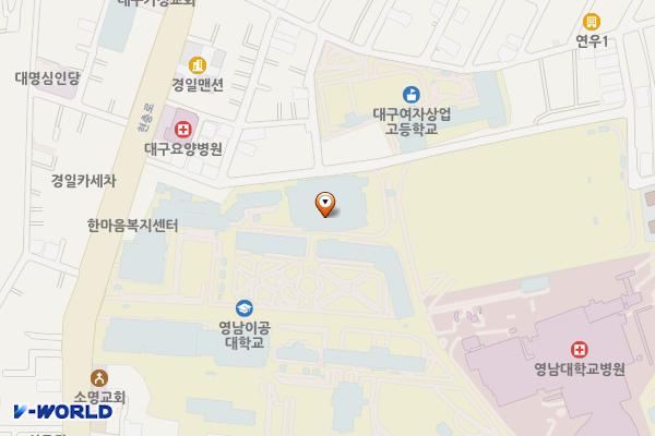 대구시 남구 영남이공대학교 위치 지도 — 대구광역시 남구 현충로 170