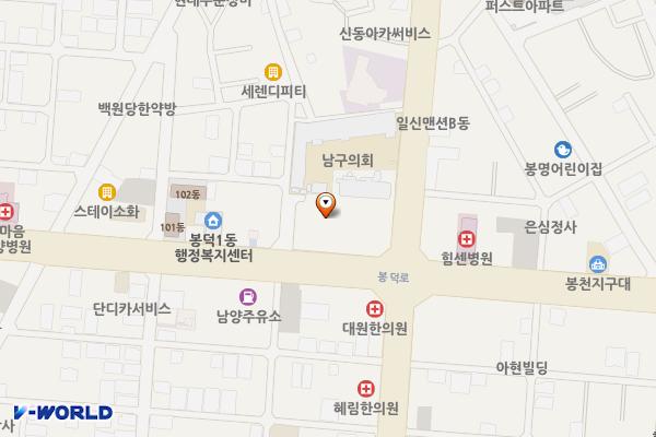 대구 남구 케이티봉덕빌딩 위치 지도 — 대구광역시 남구 봉덕로 61