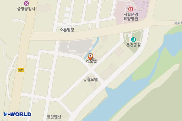 문경시 킹스토어모텔 위치 지도 — 경상북도 문경시 문경읍 온천2길 16-6