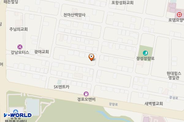 포항시 호미곶전복집 위치 지도 — 경상북도 포항시 북구 법원로98번길 27