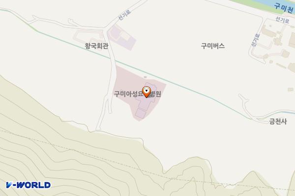 구미시 구미아성요양병원 위치 지도 — 경상북도 구미시 선기로 155-23