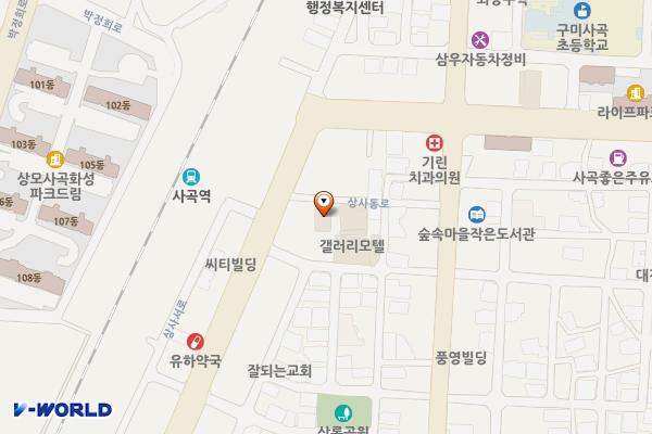구미시 노블리스모텔 위치 지도 — 경상북도 구미시 상사동로 149-11