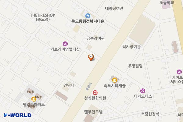 포항시 포스코건설엔지니어링센터 위치 지도 — 경상북도 포항시 북구 중흥로 307