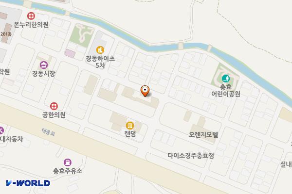 경주시 아디오스미니호텔 위치 지도 — 경상북도 경주시 충효4길 13