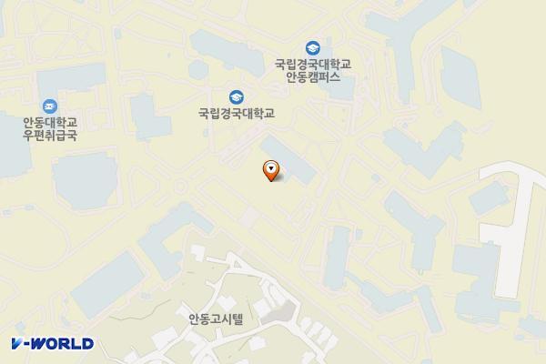 안동시 안동대학교 위치 지도 — 경상북도 안동시 경동로 1375