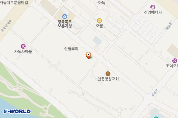 안동시 황금코다리경북안동점 위치 지도 — 경상북도 안동시 마들큰길 52