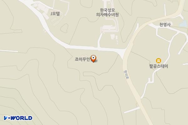 칠곡군 잔치국수전문점 위치 지도 — 경상북도 칠곡군 동명면 남원로 488