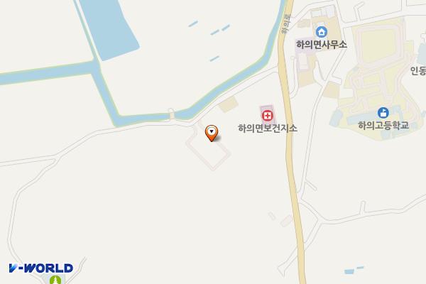 하의면복지센터 주차장 위치 지도 — 전남광주통합특별시 신안군 하의면 웅곡리 251-6번지