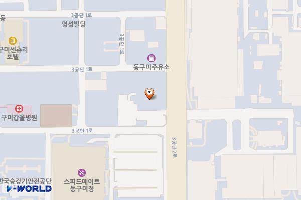 경북 구미시 케이티임수빌딩 위치 지도 — 경상북도 구미시 3공단2로 303