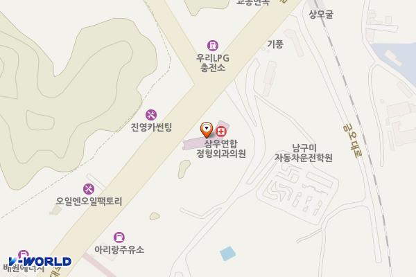 구미시 삼우연합정형외과의원 위치 지도 — 경상북도 구미시 금오대로 402