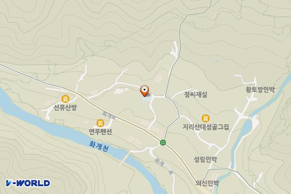 하동군 의신마을회관 위치 지도 — 경상남도 하동군 화개면 의신길 27-2