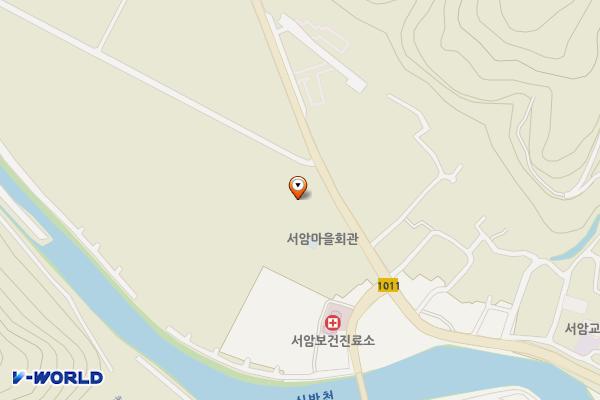 서암마을 주차장 위치 지도 — 경상남도 의령군 봉수면 서암리 1078-1