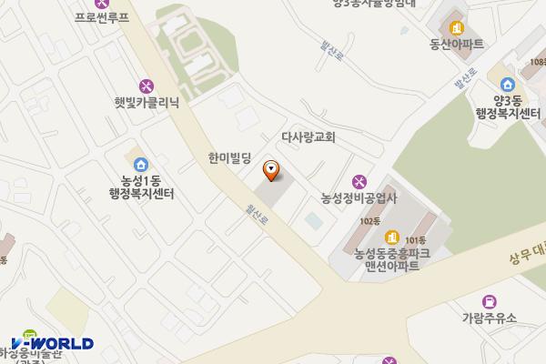 농성1동 주거환경개선지구 위치 지도 — 전남광주통합특별시 서구 농성동 30-10