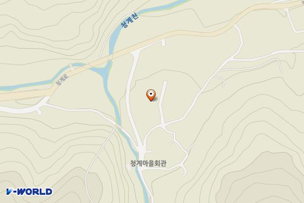 방동마을 주차장 위치 지도 — 경상남도 의령군 봉수면 청계리 634-7