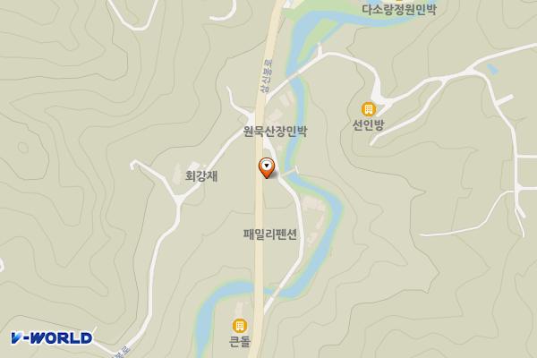 하동군 원묵마을회관 위치 지도 — 경상남도 하동군 청암면 삼신봉로 62-17