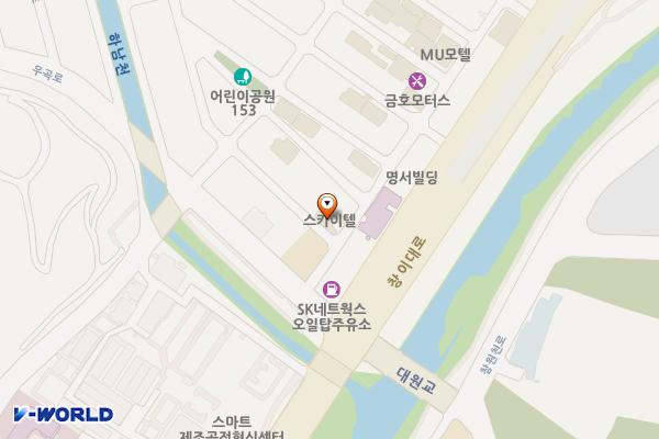 창원시 호텔스카이 위치 지도 — 경상남도 창원시 의창구 우곡로217번길 5