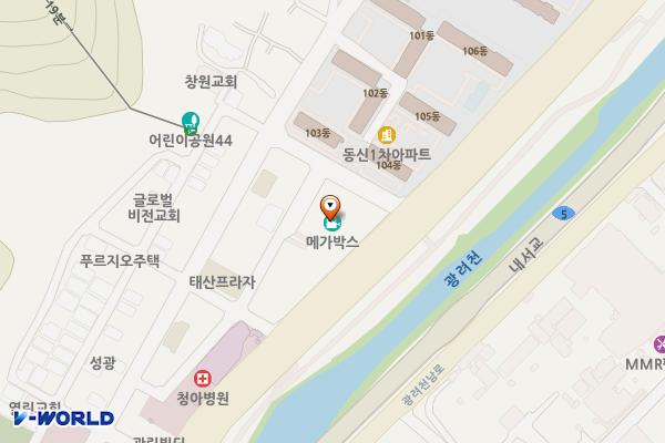 창원시 ISC플라자 위치 지도 — 경상남도 창원시 마산회원구 내서읍 광려천서로 81
